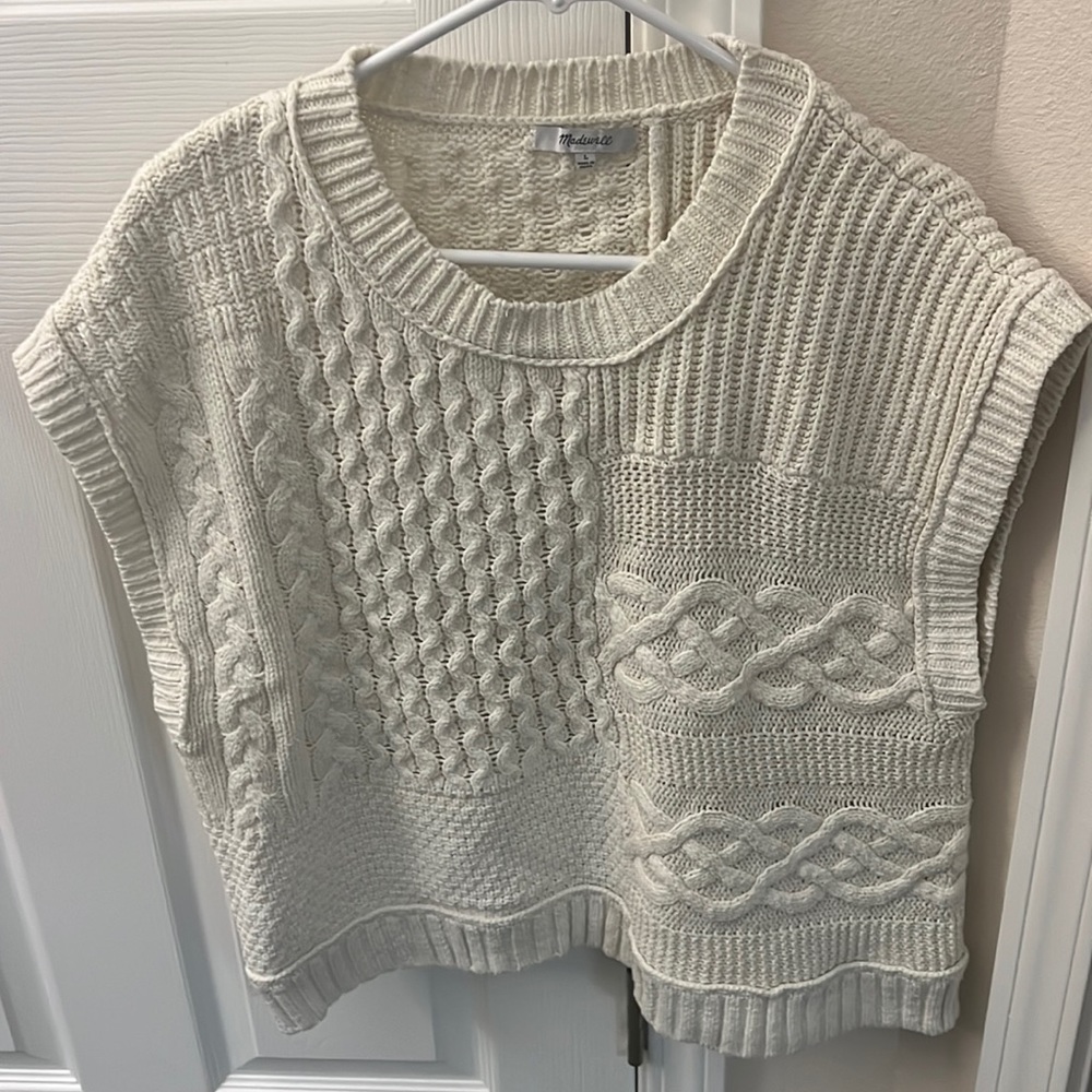 Madewell Sweater Vest - Cream